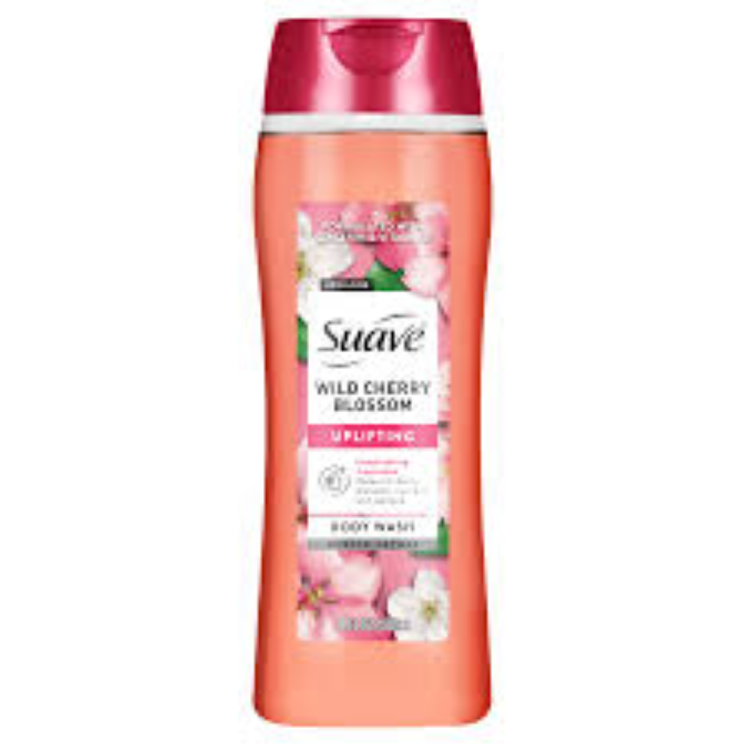 SUAVE ESSENTIAL BODYWASH WILD CHERRY BLOSSOM 354ML